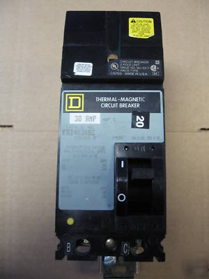 Square d circuit breaker 2P 30A 480V i-line FA24030BC