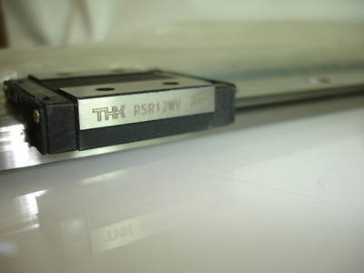 Thk 28 inch RSR12WV linear rails w/ two bearing blocks