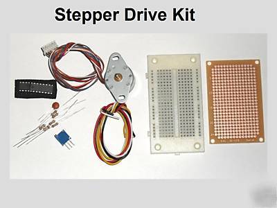 Unipolar stepper motor and drive kit step driver