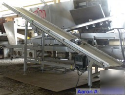 Used- qc industries inclined belt conveyor, carbon stee