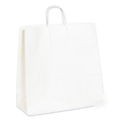 Shoplet select white paper shopping bags 16 x 6 x 15 3
