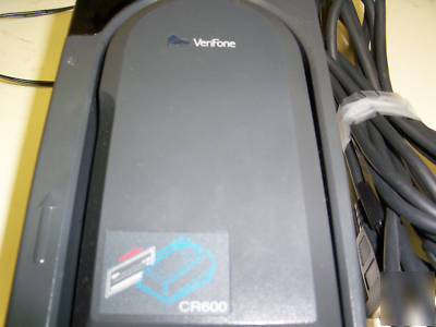 Verifone CR600 check reader w/power supply & cable