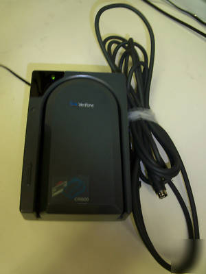 Verifone CR600 check reader w/power supply & cable
