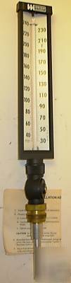 Weiss instruments industrial glass thermometer 9VS35 
