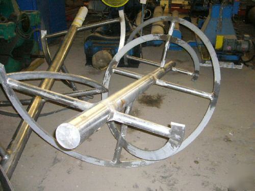 100 cuft stainless steel jacketed double ribbon blender