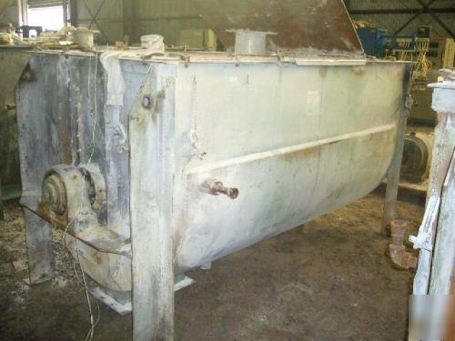 100 cuft stainless steel jacketed double ribbon blender