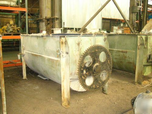 100 cuft stainless steel jacketed double ribbon blender
