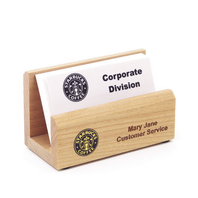3-piece personalized engraved solid maple desk set 
