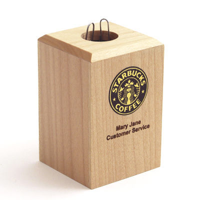 3-piece personalized engraved solid maple desk set 