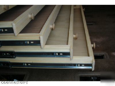 Flat file cabinet pine 5 drawer map atlas blueprint 