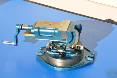 Heavy duty vise 3 way universal tilt swivel angle vise