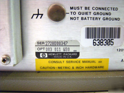 Hp agilent 3789B transmission test set DS3 opt 11,3,W30