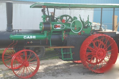 1912 case steam tractor engine 60 hp live steam hit+mis