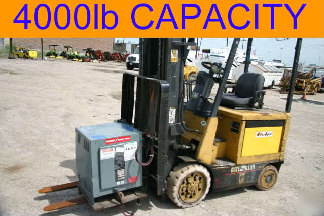 1996 caterpillar 2EC20 forklift electric w/ positioner