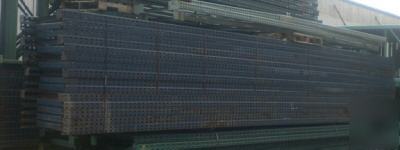 28 sections 30' tall pallet rack