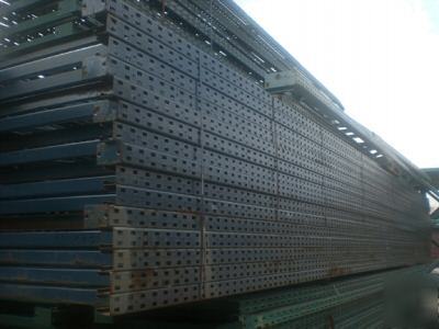 28 sections 30' tall pallet rack