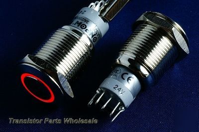 3 * spdt on/off red lighted switch 24V, latchingaa