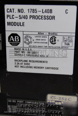 Allen-bradley 1785-L40B fully tested + 1 year warranty 