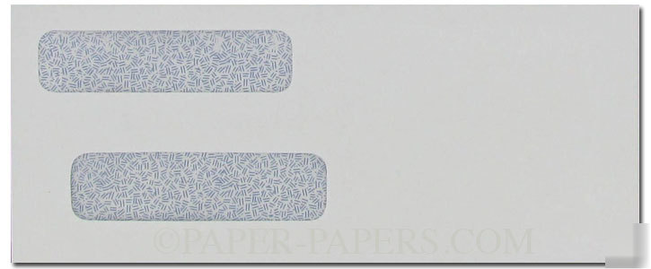 Double poly window envelopes - 3-5/8 x 8-3/4 - 500 pk