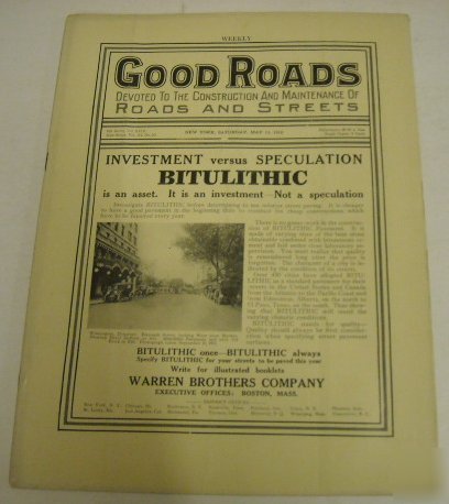 Good roads 1916 construction magazine vol. 11 # 20