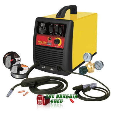 New 130 amp mig wire welder - use with or without gas