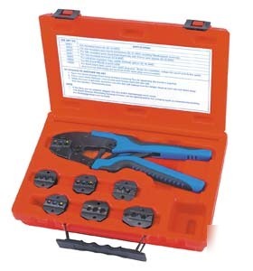 New 7-die ratcheting terminal lug crimper tool crimping