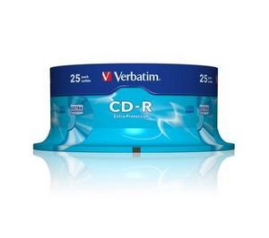 New verbatim cd-r 52X 25 pack spindle