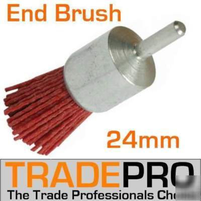 Nylon end brush abrasive filament drill cup wire wheel