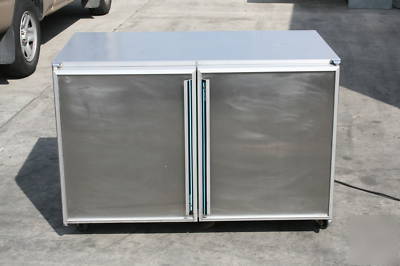 Silver king 2 door undercounter refrigerator - wow 