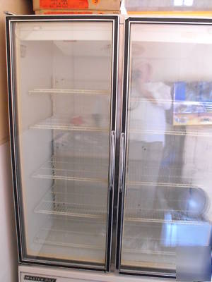 Two door cooler pizza bakery restuarant commercial deli