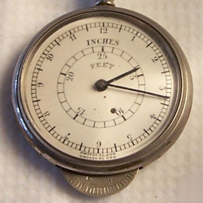 Vintage charles bruning measuring wheel,swiss made rare