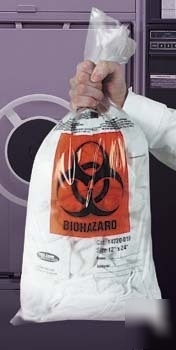 Vwr autoclavable biohazard bags, 1.5 mil 14220-010