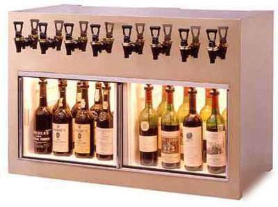 Wine dispenser cuvinet system
