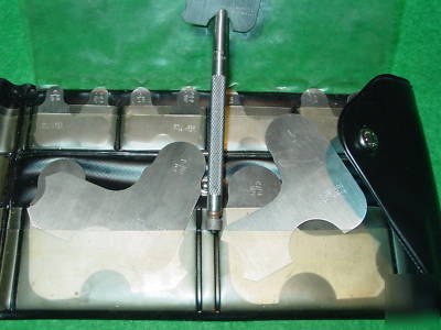 Vintage craftsman 24PC. stainless radius gage set-mint 