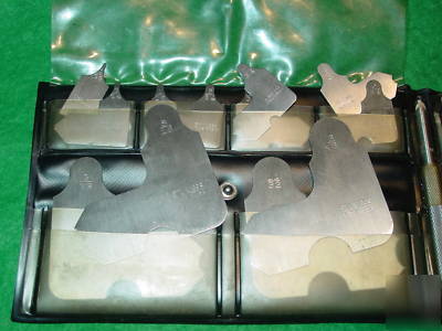 Vintage craftsman 24PC. stainless radius gage set-mint 