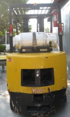 1998 yale cushion tire forklift, lp, 6000LB / sideshift