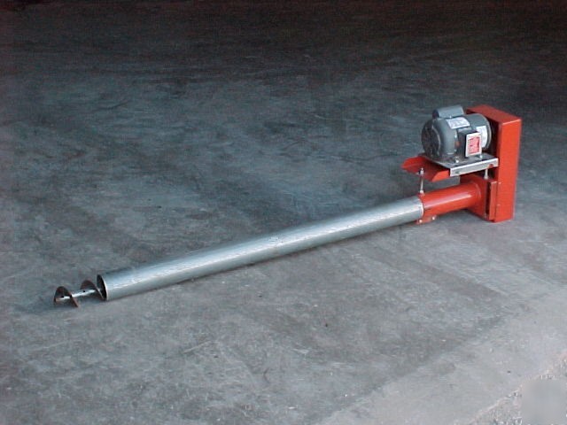 4 inch bulk feed tank grain auger 17' long jet flow