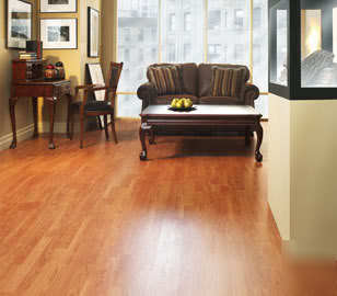 6MM laminate flooring cherry w/free pad $0.69SF