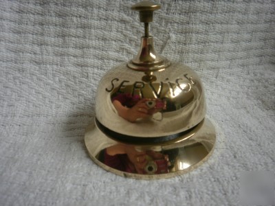 Brass service bell trade shop counter restaurant