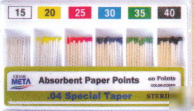 Dental paper points endodontics - protaper .06 #15-40