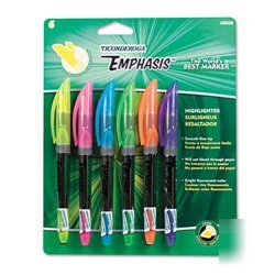 New emphasis pocket style highlighter, chisel tip, b...