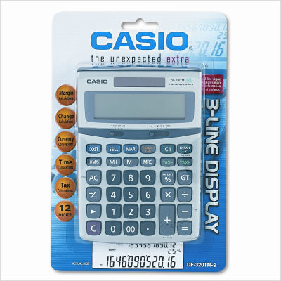 Df-320TM compact desktop calculator, 12-digit lcd