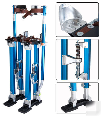 Drywall stilts paint stilt aluminum 18 - 30 inch blue