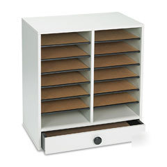 Safco wood literature organizer