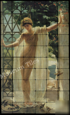 24X40 lesbia nude fine art marble tiles for shower, spa