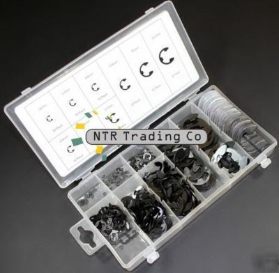 300 pc e-clip wide and varied assortment case