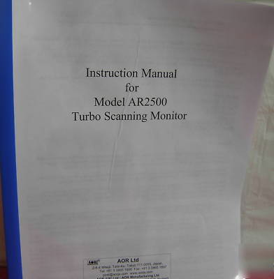 Aor ar 2500 scanner with extras (very good condition)