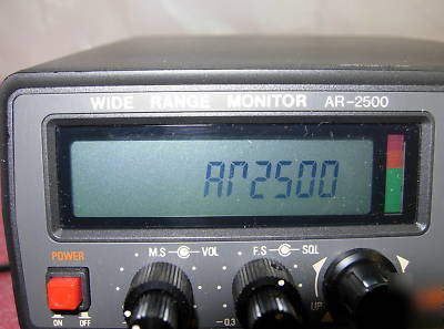Aor ar 2500 scanner with extras (very good condition)