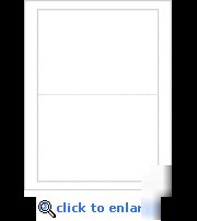Blank 5 x 7 post cards, white (500 cards)