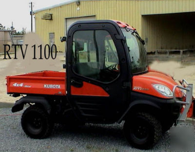 Kubota rtv 1100, 250 hr, factory cab with ac and heat